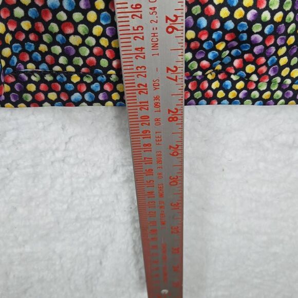 Lilly Dache Men's Geometric Dots Raglan Sleeve Polo Shirt Multicolor Large - Picture 5 of 7